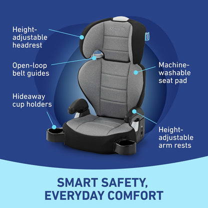 TurboBooster 2.0 Highback Booster Car Seat, Declan
