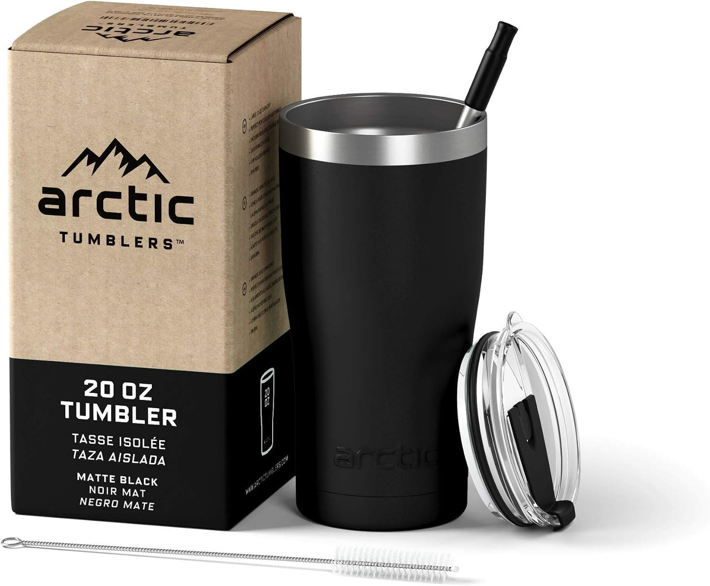 30 oz Tuscan Sun Insulated Tumbler with Straw & Cleaner - Retains Temperature up to 24hrs - Non-Spill Splash Proof Lid, Double Wall Vacuum Technology, BPA Free & Built to Last