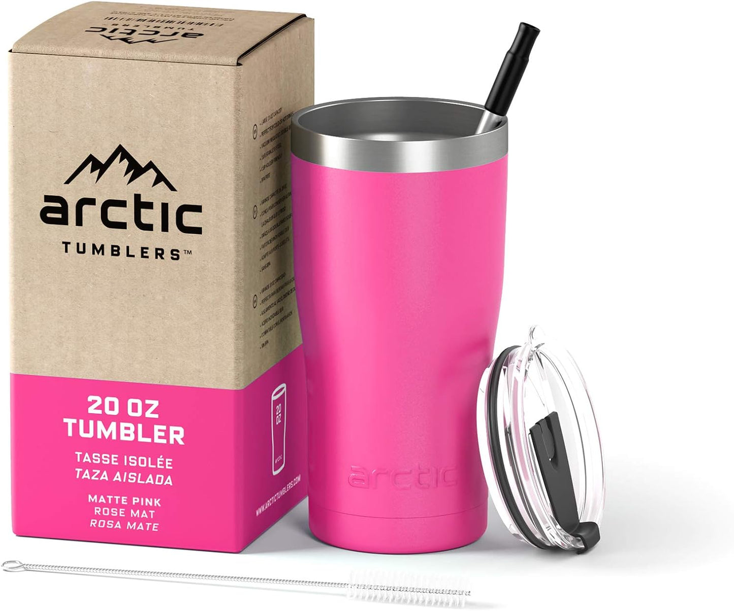 30 oz Tuscan Sun Insulated Tumbler with Straw & Cleaner - Retains Temperature up to 24hrs - Non-Spill Splash Proof Lid, Double Wall Vacuum Technology, BPA Free & Built to Last