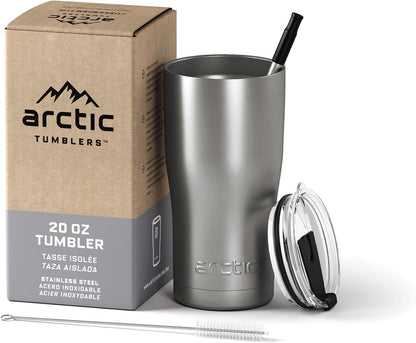 30 oz Tuscan Sun Insulated Tumbler with Straw & Cleaner - Retains Temperature up to 24hrs - Non-Spill Splash Proof Lid, Double Wall Vacuum Technology, BPA Free & Built to Last