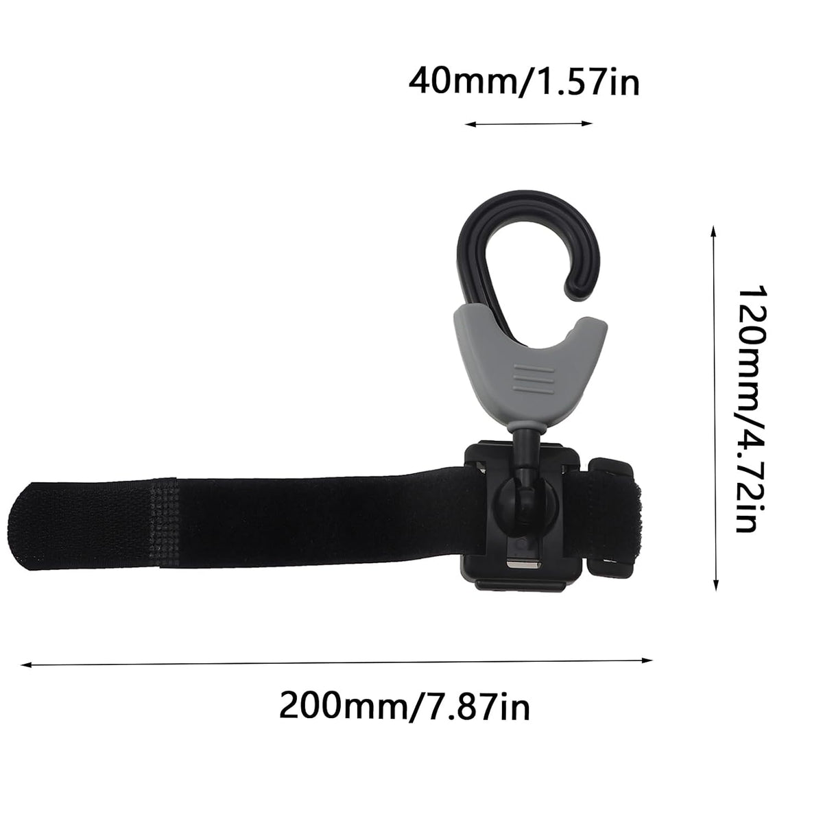 2PCS Nappy Bag Hanging Hook Shopping Bag/Accessories/Carabiner Storage Hook Suitable for Luggage/Hiking/Camping/Wheelchairs