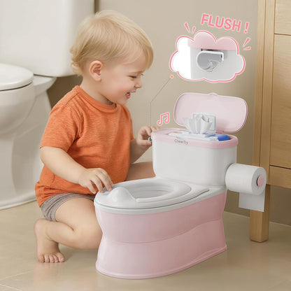 2-in-1 Toddler Potty Training Toilet with Detachable Training Seat