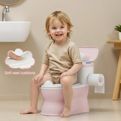 2-in-1 Toddler Potty Training Toilet with Detachable Training Seat