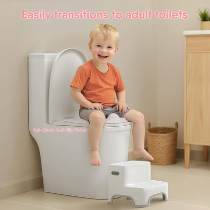 2-in-1 Toddler Potty Training Toilet with Detachable Training Seat