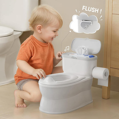 2-in-1 Toddler Potty Training Toilet with Detachable Training Seat