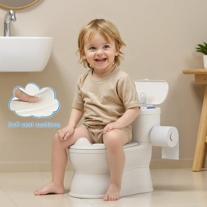 2-in-1 Toddler Potty Training Toilet with Detachable Training Seat