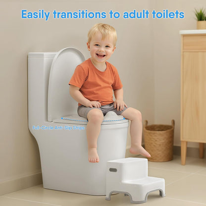 2-in-1 Toddler Potty Training Toilet with Detachable Training Seat