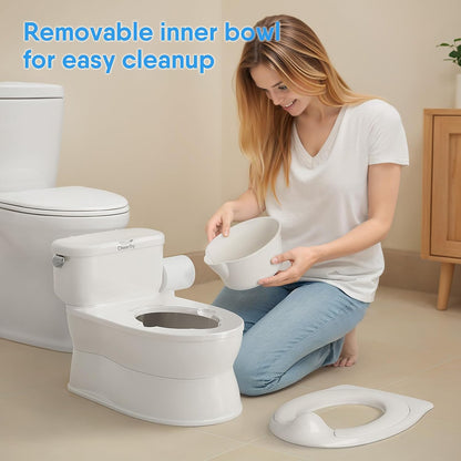 2-in-1 Toddler Potty Training Toilet with Detachable Training Seat