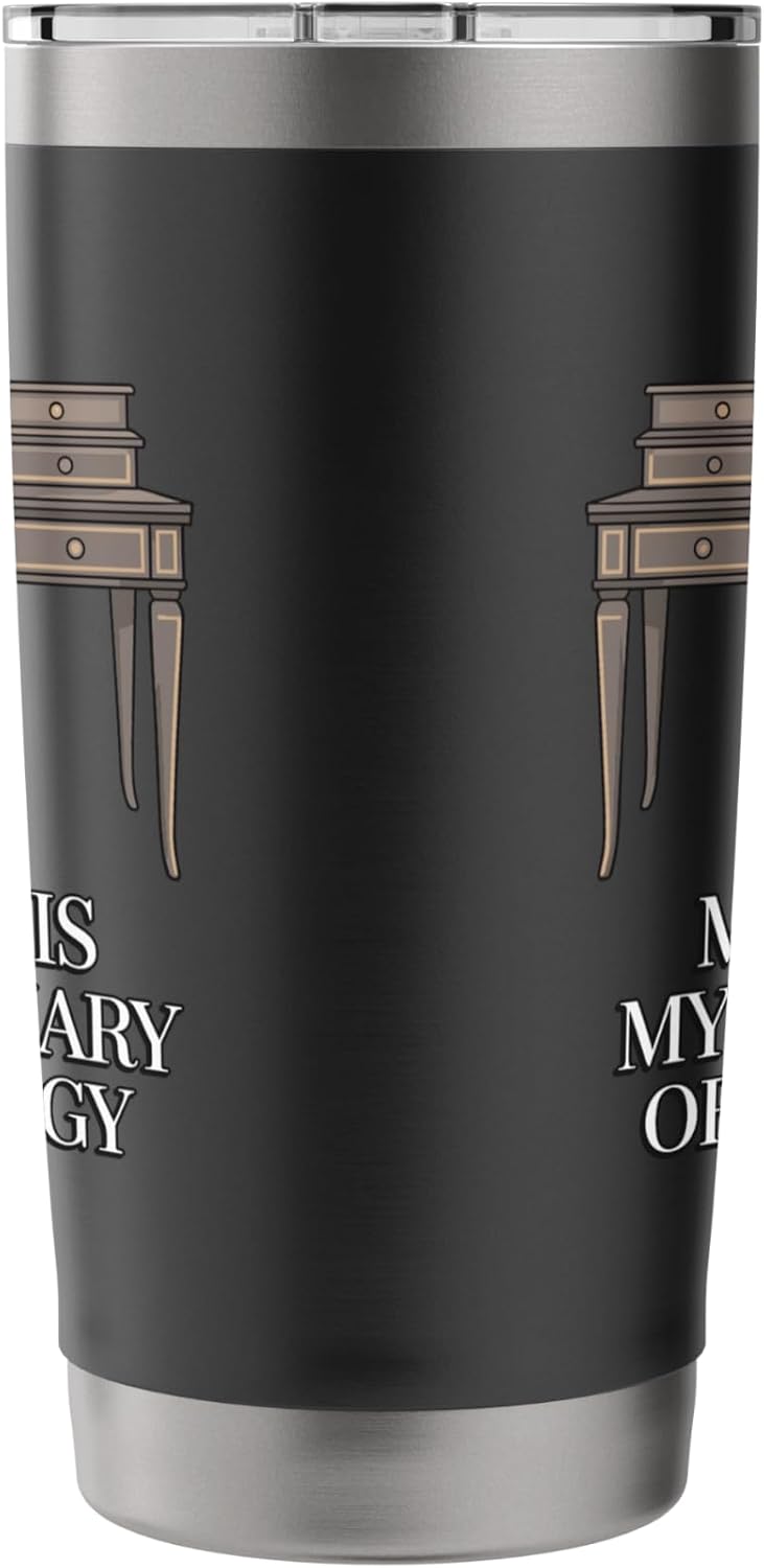 My Desk Is My Sanctuary Home Office Worker Stainless Steel Insulated Tumbler