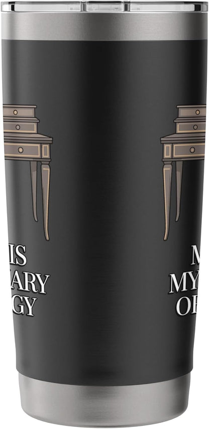 My Desk Is My Sanctuary Home Office Worker Stainless Steel Insulated Tumbler