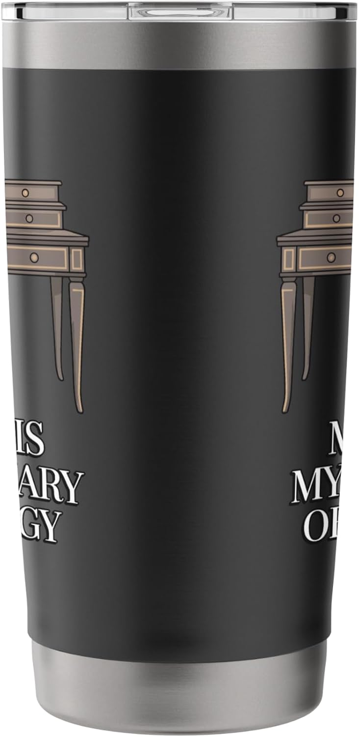 My Desk Is My Sanctuary Home Office Worker Stainless Steel Insulated Tumbler