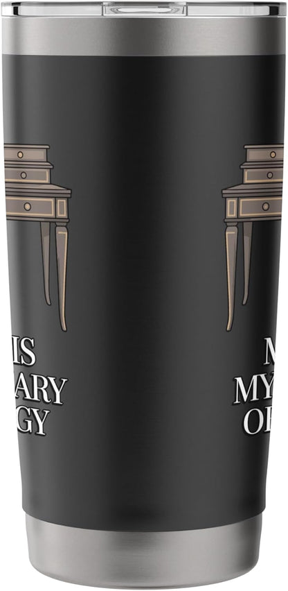 My Desk Is My Sanctuary Home Office Worker Stainless Steel Insulated Tumbler