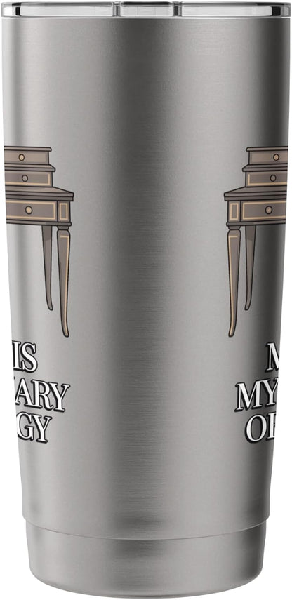 My Desk Is My Sanctuary Home Office Worker Stainless Steel Insulated Tumbler