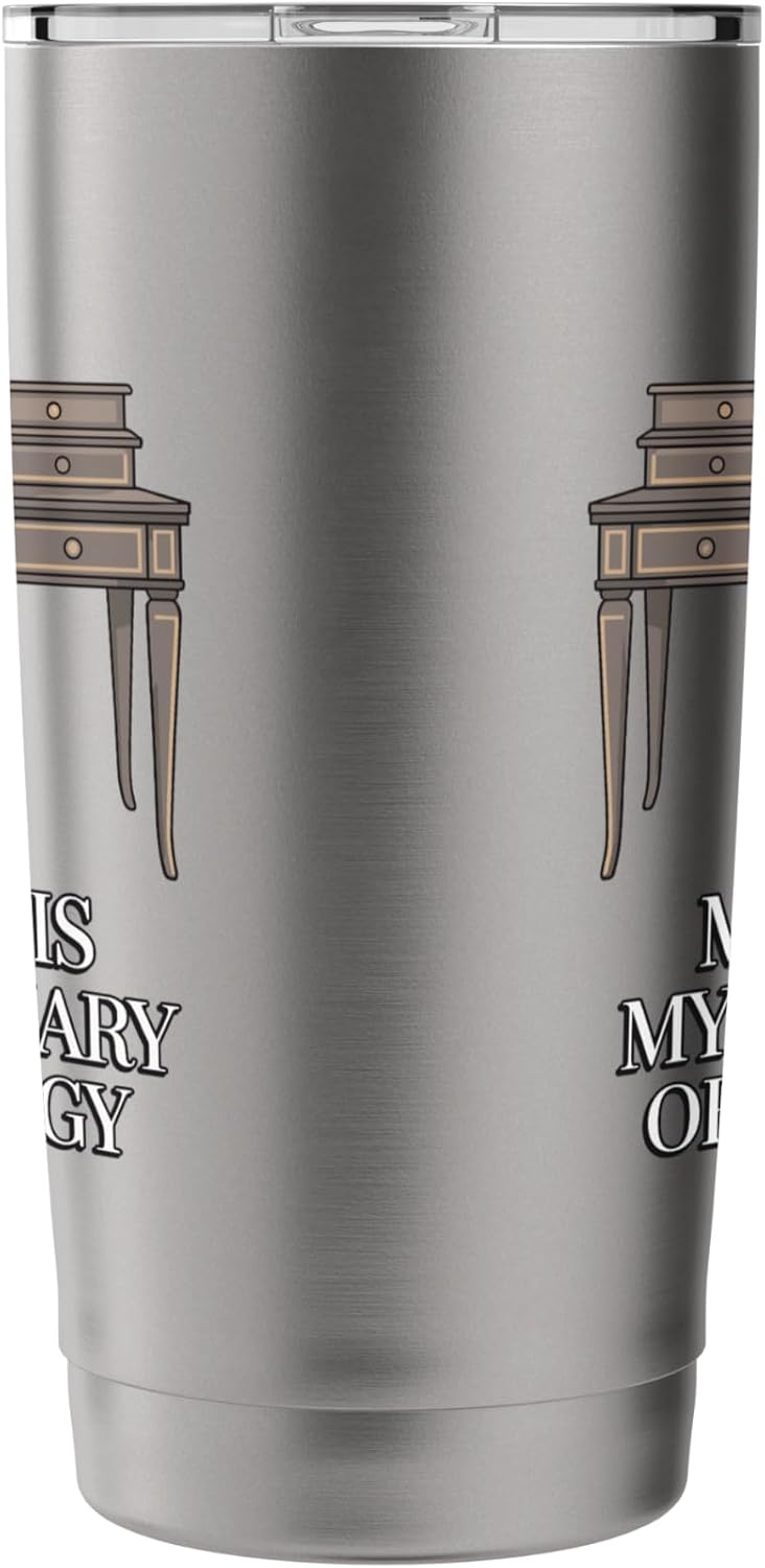 My Desk Is My Sanctuary Home Office Worker Stainless Steel Insulated Tumbler