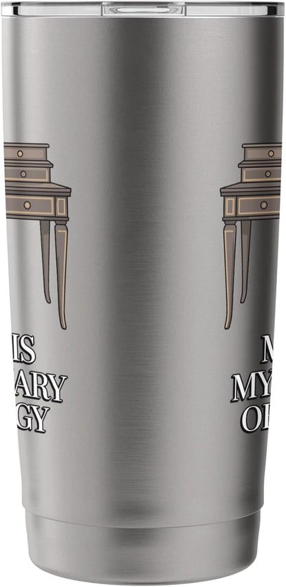 My Desk Is My Sanctuary Home Office Worker Stainless Steel Insulated Tumbler