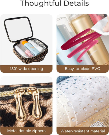 TSA Approved Diaper Bag Organizer Pouch Set, Waterproof Clear Toiletry Bag Travel Packing Organizer Bags Clear Makeup Pouch Cosmetic Case with Zipper Car Essentials Bag