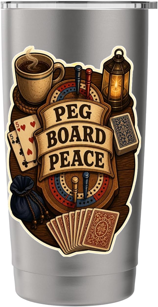 PEG BOARD PEACE Hobby Table Calm Stainless Steel Insulated Tumbler