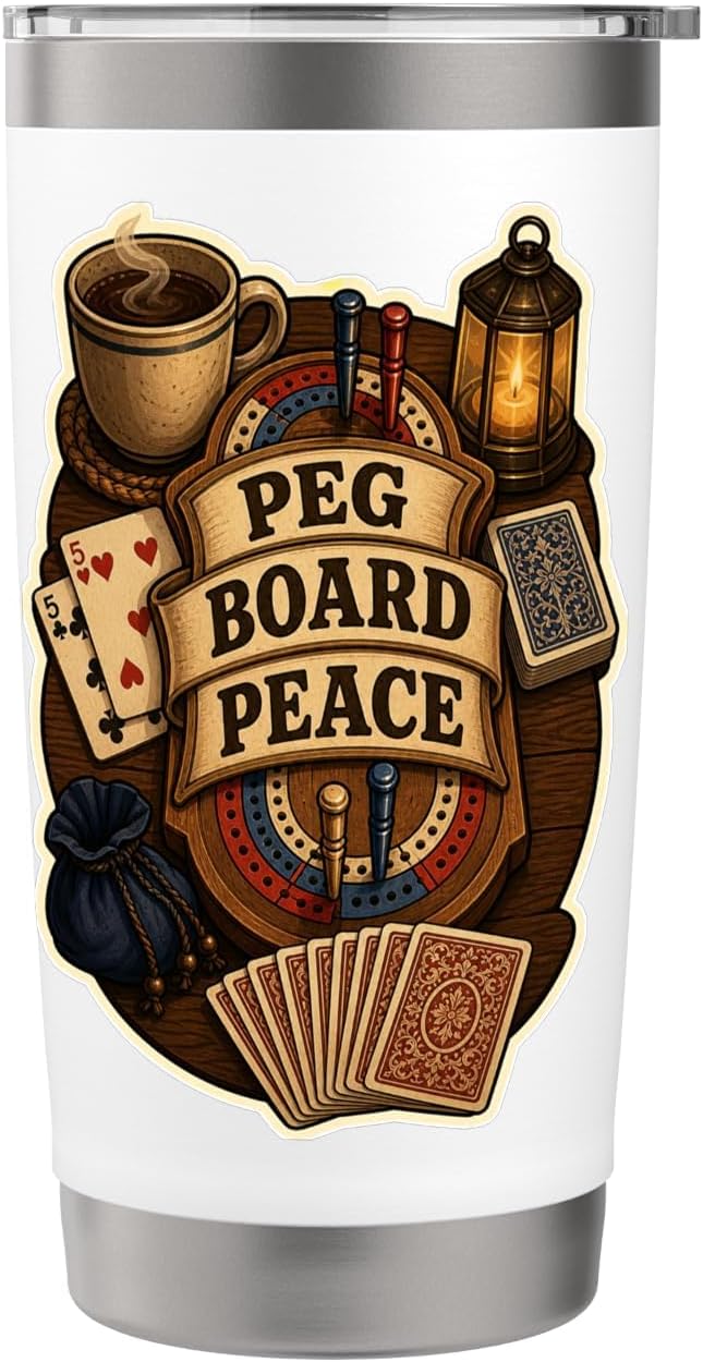 PEG BOARD PEACE Hobby Table Calm Stainless Steel Insulated Tumbler