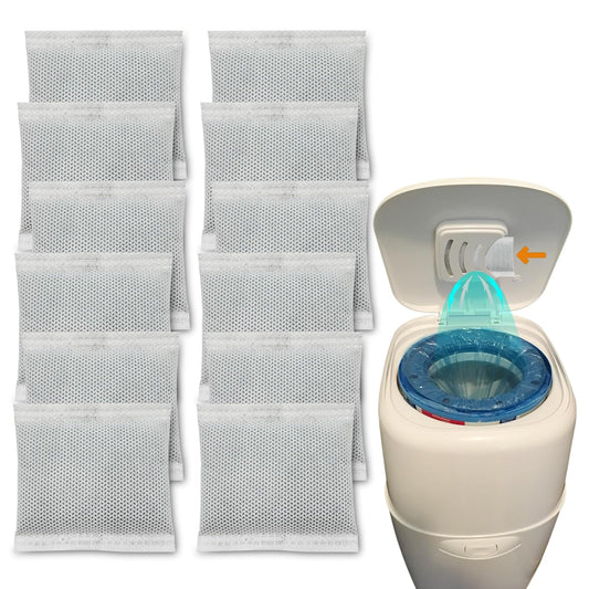 12Pcs Carbon Filters for Diaper Genie Complete and Expressions Pail