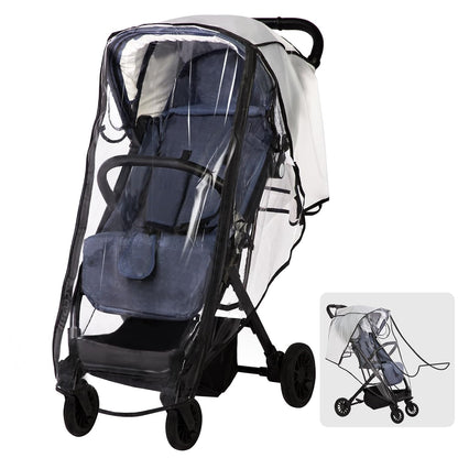 Clear Stroller Rain Cover for Strollers Keep Baby Dry, Easy Access