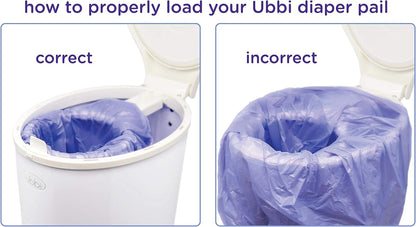 Diaper Pail Plastic Bags, 13-Gallon Capacity, 3 Pack, 75 Count