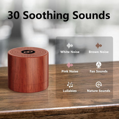Plug-in Sound White Noise Machine Brown Noise Machine & Alarm Clock with Rechargeable Backup Battery Night Light Dual Alarms 30 Sleeping Sounds for Baby Kids Adults 5 Timers 15 Wake Up Sounds & Memory