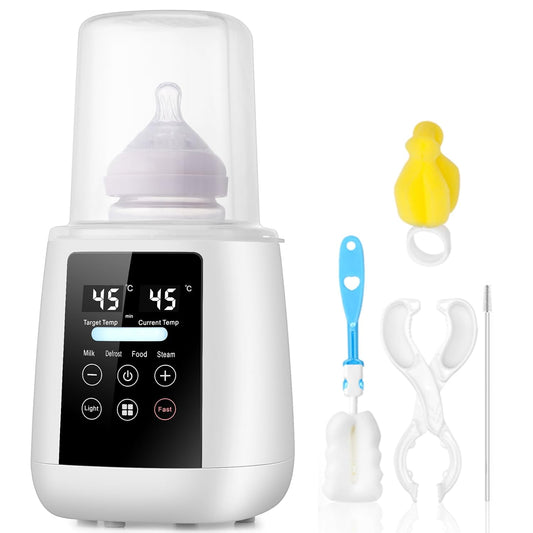 Baby Bottle Warmer All Bottles, Water Bath Milk Warmer 48H Thermostat Food Heater Breastmilk Thaw Formula Water Warming Steamer IMD LED Display Accurate Temperature Control