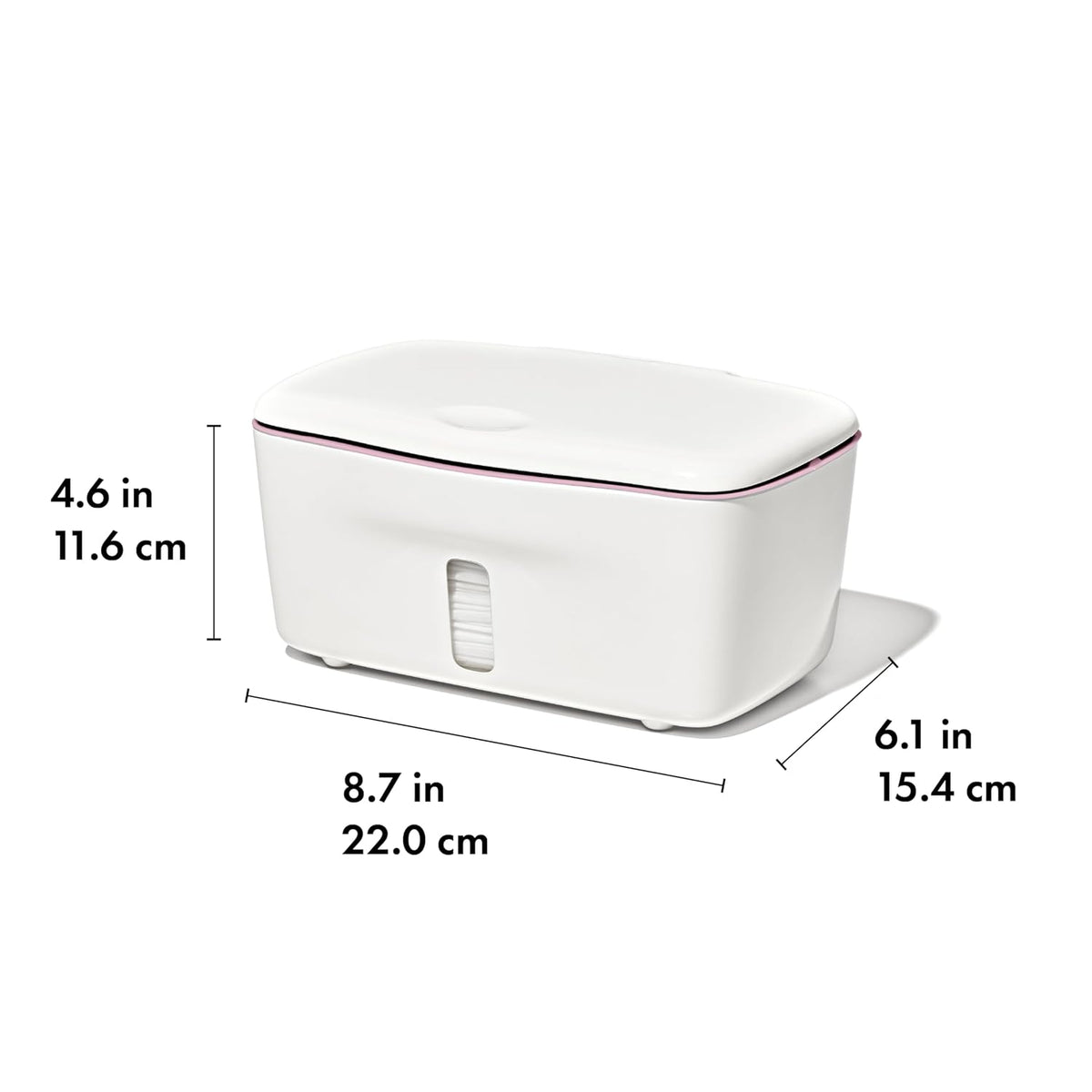 Perfect Pull Baby Wipes Dispenser, Refillable Wipe Holder, Gray