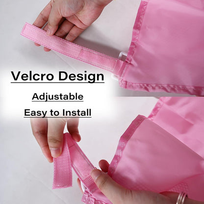 2 Pcs Side Sling Stroller Cargo Net,Universal Stroller Organizer Attachment Bag for Storage,Non-Slip and Adjustable Straps Portable Side Sling Storage Mesh Organizer(Black)