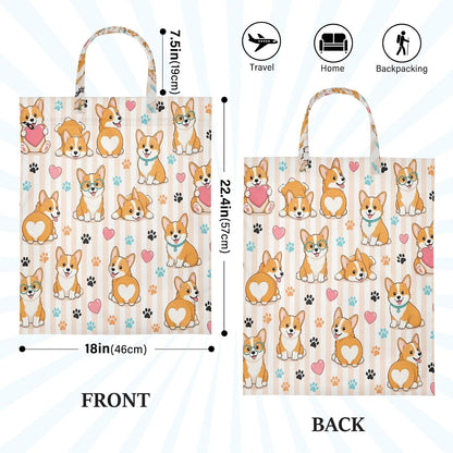 Stumpy Dog Waterproof Travel Laundry Bag Reusable 2pk
