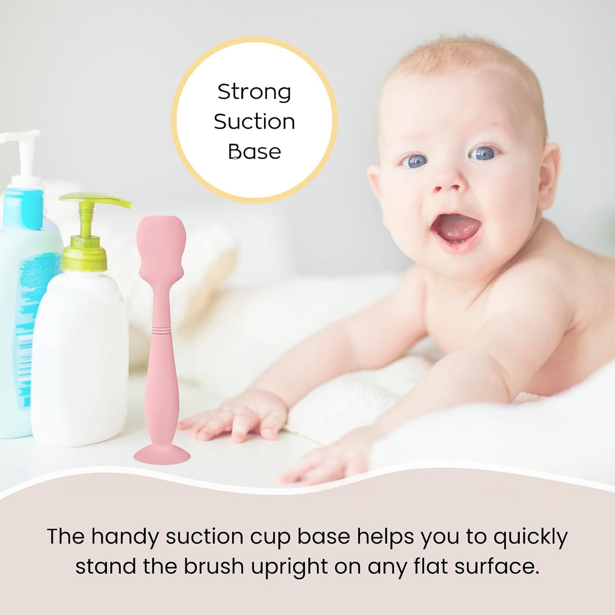 2 Pack Baby Diaper Cream Brush, Diaper Cream Spatula Applicator Silicone Baby Butt Paste Spatula for Babies, Newborn (Pink, Soft Lilac)