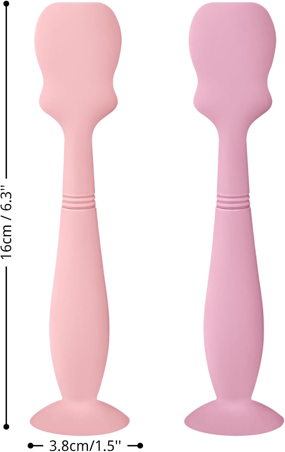 2 Pack Baby Diaper Cream Brush, Diaper Cream Spatula Applicator Silicone Baby Butt Paste Spatula for Babies, Newborn (Pink, Soft Lilac)