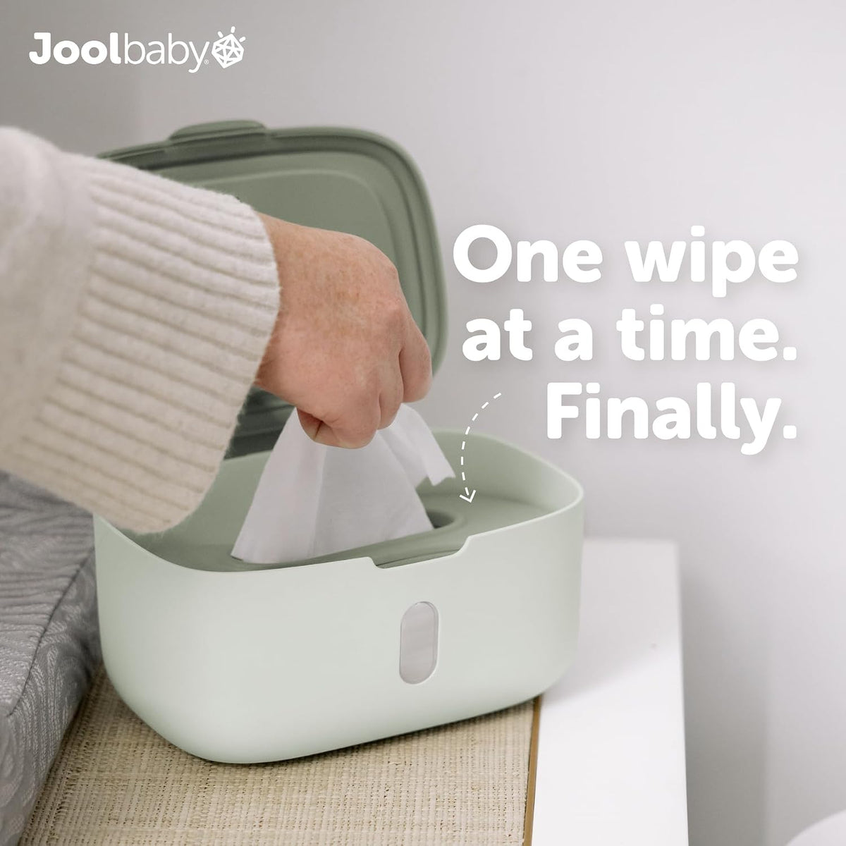 Wipes Dispenser – Built-in Changing Light (Oatmeal)