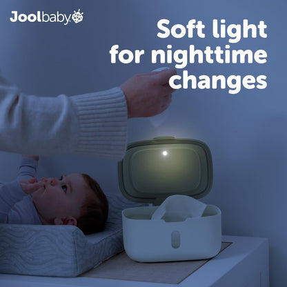 Wipes Dispenser – Built-in Changing Light (Oatmeal)