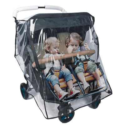 Stroller Rain Cover, Universal Stroller Cover for Rain, Baby Travel Weather Shields Windproof and Waterproof, Protect from Dust and Snow, Stroller Accessories (Grey)