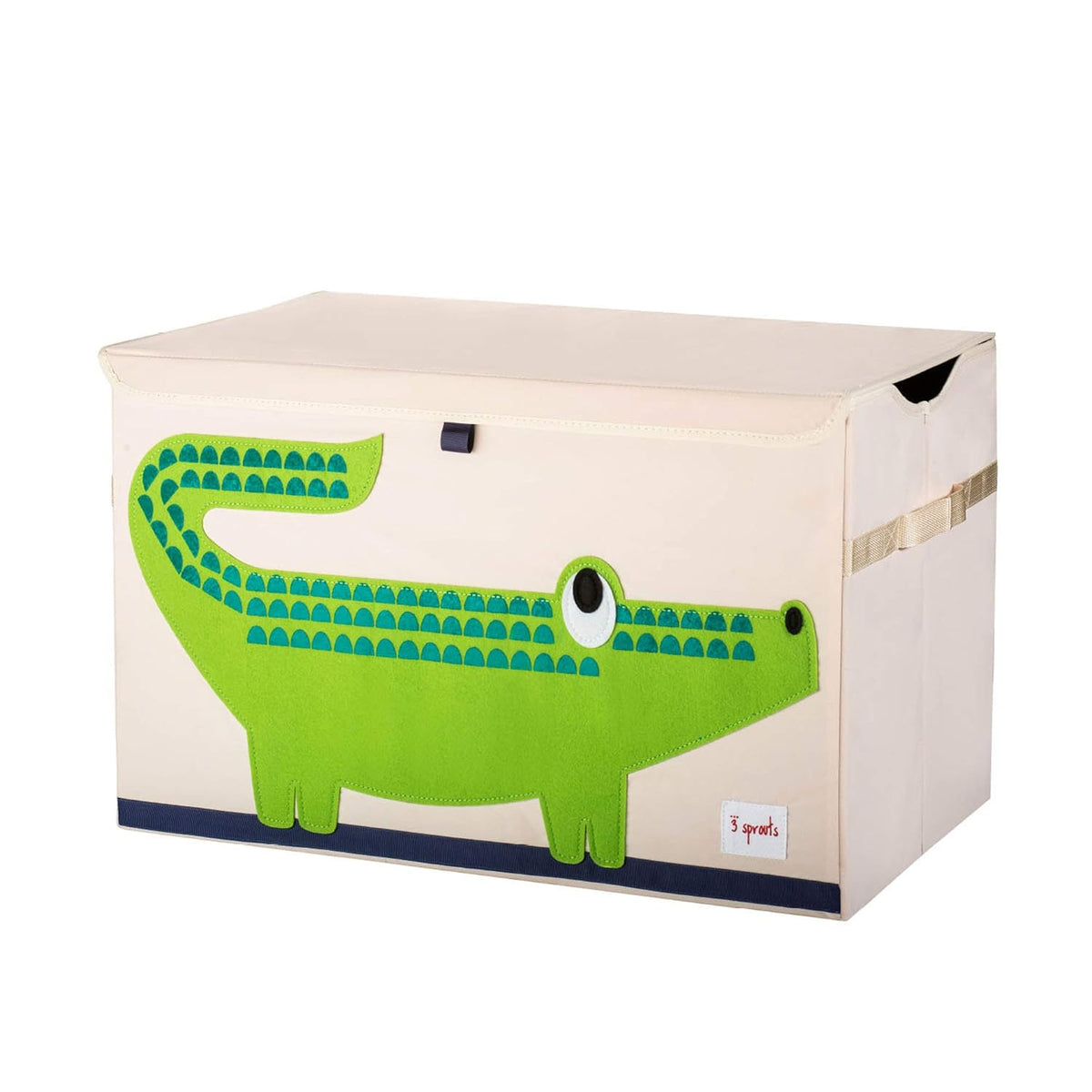 Large Toy Chest, Lid and Handles, Collapsible Bin, Bear
