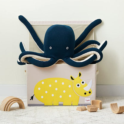 Large Toy Chest, Lid and Handles, Collapsible Bin, Bear