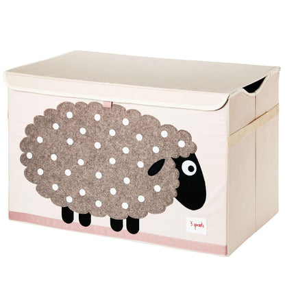 Large Toy Chest, Lid and Handles, Collapsible Bin, Bear