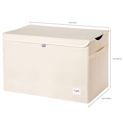 Large Toy Chest, Lid and Handles, Collapsible Bin, Bear