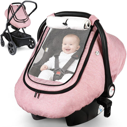 Car Seat Cover Baby, Infant Carseat Canopy for Winter Cold Weather