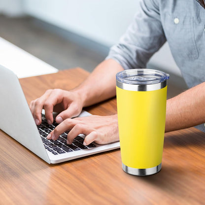 20oz Tumbler with Straw and Brush, Stainless Steel Vacuum Insulated tumbler, Double Wall Insulated Coffee Tumbler for Outdoor, Home, Travel,Office (Matcha Green,1pcs)