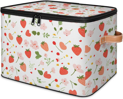 Building Block Storage Basket Collapsible Storage Bins with Lids Canvas Cube Storage Organizer Kid Toys Closet Organizer for Bedroom Bathroom