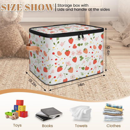 Building Block Storage Basket Collapsible Storage Bins with Lids Canvas Cube Storage Organizer Kid Toys Closet Organizer for Bedroom Bathroom