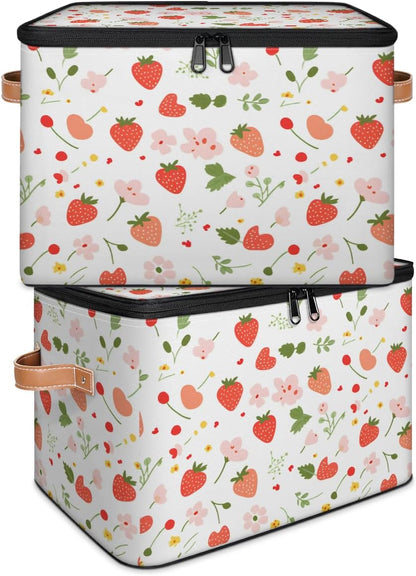 Building Block Storage Basket Collapsible Storage Bins with Lids Canvas Cube Storage Organizer Kid Toys Closet Organizer for Bedroom Bathroom
