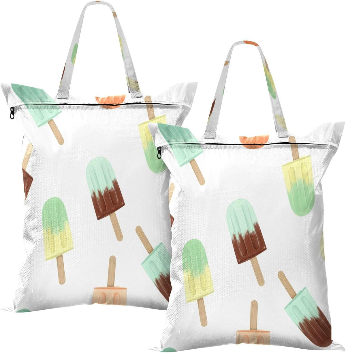 Ice Cream Waterproof Travel Laundry Bag Easy Care 2-piece