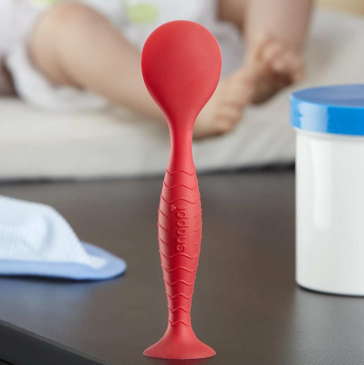 Ergo Brush Diaper Cream Applicator for a, Cotton White, Size No Size