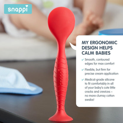 Ergo Brush Diaper Cream Applicator for a, Cotton White, Size No Size