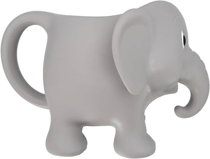 Wa-Zoo Elephant Bath Rinse Cup for Toddlers – Soft Silicone Bath Bucket & Kids Bath Pitcher for Shampoo Rinsing, Bath Time Pouring, Pool, Beach & Water Play
