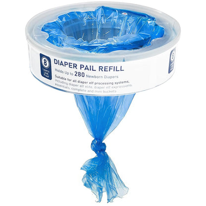 Diaper Pail Refill Bag, Suitable for Genie and Munchkin Diaper Buckets, with Odor Absorption Function, Each Roll Contains 1120 Count