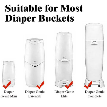 Diaper Pail Refill Bag, Suitable for Genie and Munchkin Diaper Buckets, with Odor Absorption Function, Each Roll Contains 1120 Count